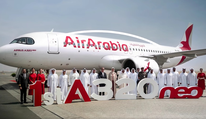 "العربية للطيران" الإماراتية تتسلم أولى طائراتها من طراز إيرباص A320neo